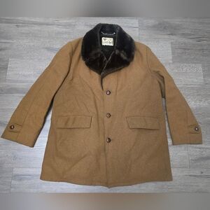 Vintage 70's Lakeland Mens Coat Size 46 Eclectic Grandpa Cabin Lux